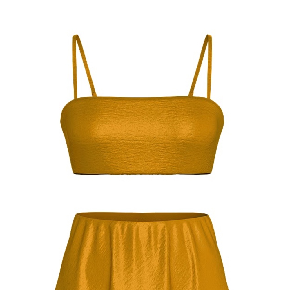 NWT Victoria's Secret Golden Yellow Bandeau Bralette Top Size XS (TOP ONLY) - Picture 2 of 9